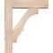 Ekena Millwork Balboa Block Smooth Bracket w/ Offset Brace, Douglas Fir, 5 1/2"W x 20"D x 24"H BKT0604X20X24BOA05SDF - alternate 3